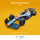 Gulf x Williams Racing 'Bolder than Bold' Fan Livery
