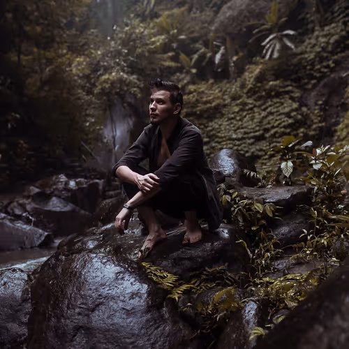 man in rock