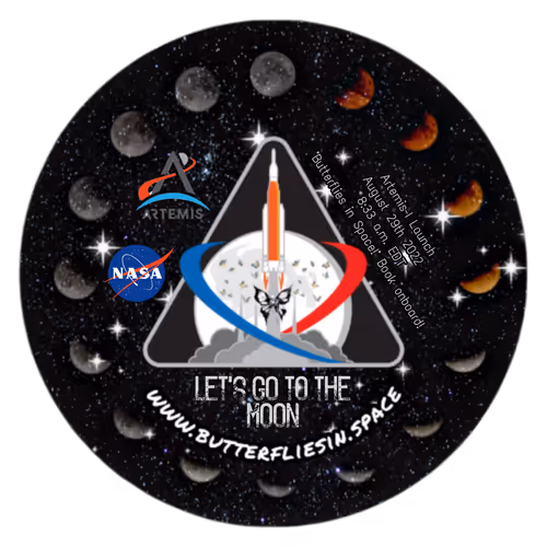 Butterflies in Space x NASAs Artemis-I Launch Tickets