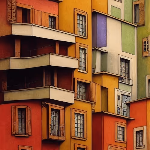 Ville des Couleure - some of the high rises! 45/50