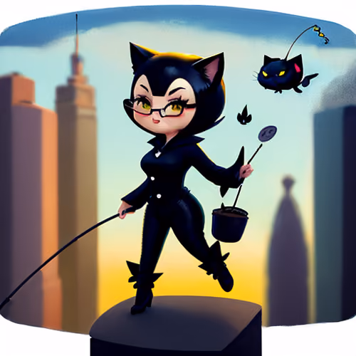 catwoman fishing #1