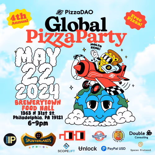 Global Pizza Party Philly - Bitcoin Pizza Day