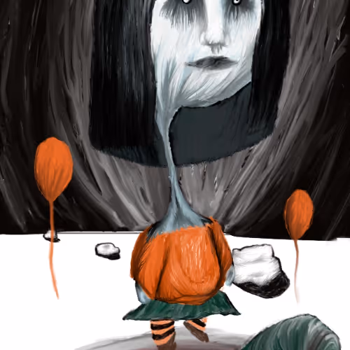 orange balloons