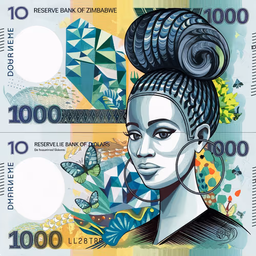 International Currencies Abstract Bank Notes