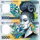International Currencies Abstract Bank Notes