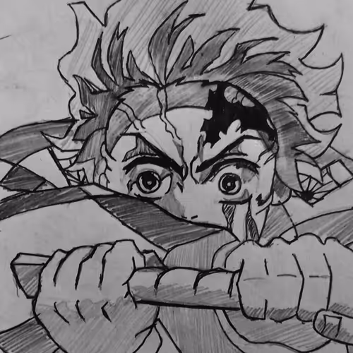 tanjiro drawing