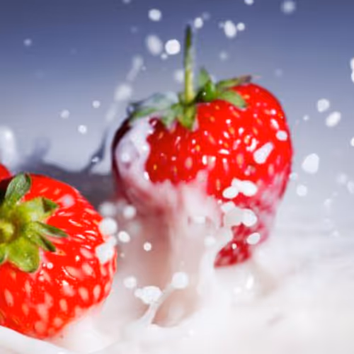 strawberries with cream