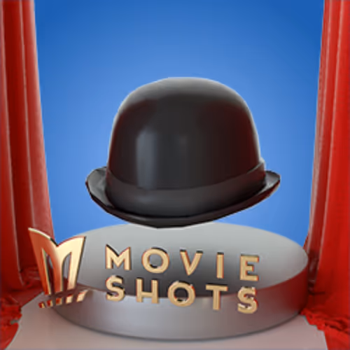 Movieshots Black Derby Hat