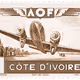 Aircraft over landscape