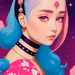 Pink Hair Cosmic Girl 5