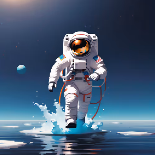 Astronaut x pixel art