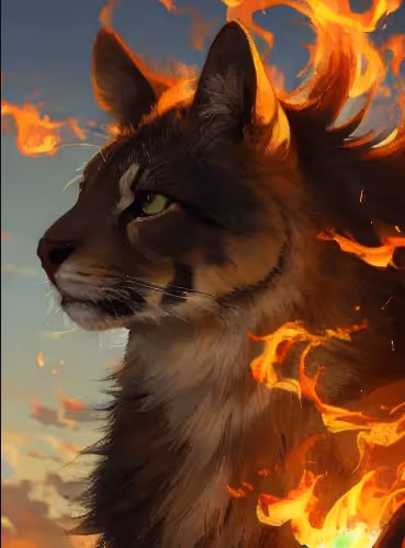 h.j."flame lion"