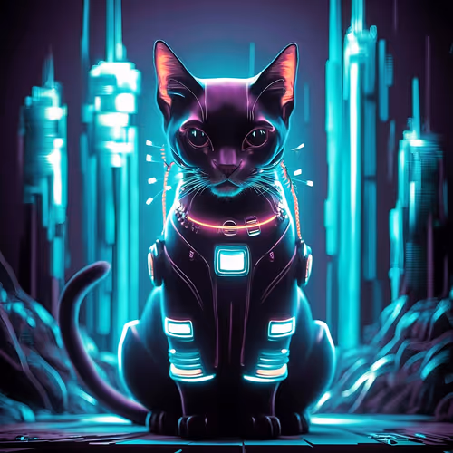 Futuristic cat