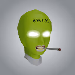 WCM shoes and ski mask