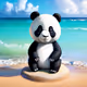Beach Panda