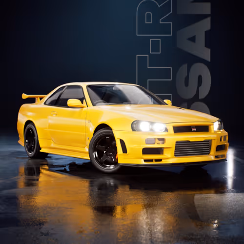 Nissan Skyline GT-R R34 Nismo S-Tune - Lightning Yellow