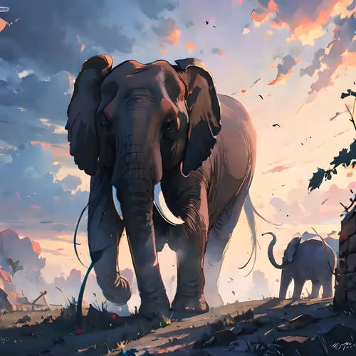 Giant elephants