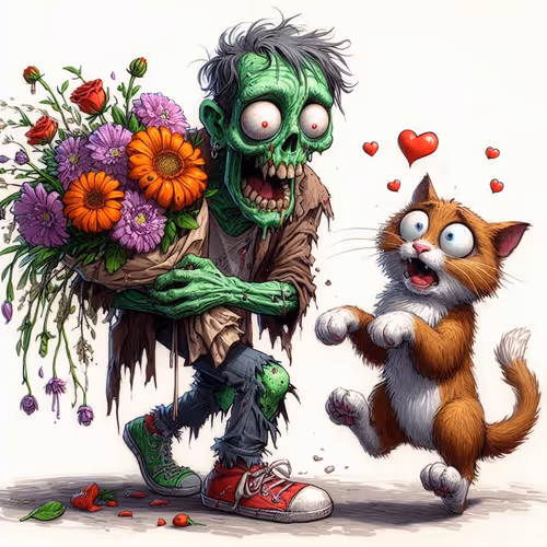 Zombie and Cat