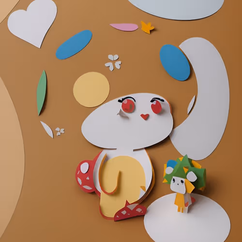 paper mushroom royalty