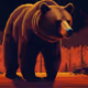 Giant apocalyptic bear