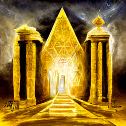 Templo da riqueza com DEFI
