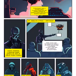 Zorgons vs Neural Knights Comic Book Page #2