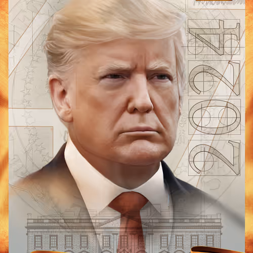 Trump Digital Trading Cards Mugshot Edition