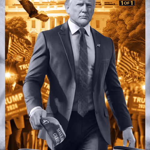Trump Digital Trading Cards Mugshot Edition