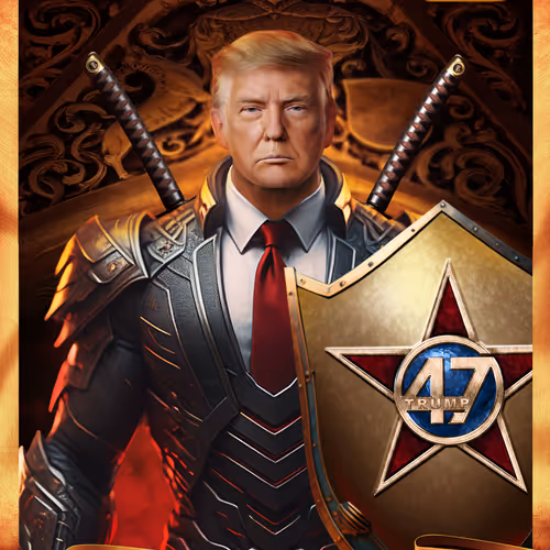 Trump Digital Trading Cards Mugshot Edition