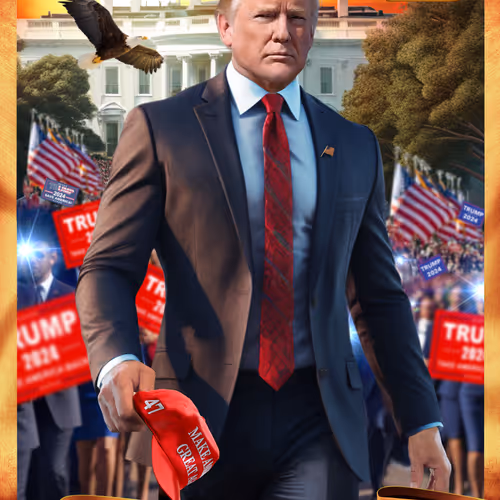 Trump Digital Trading Cards Mugshot Edition