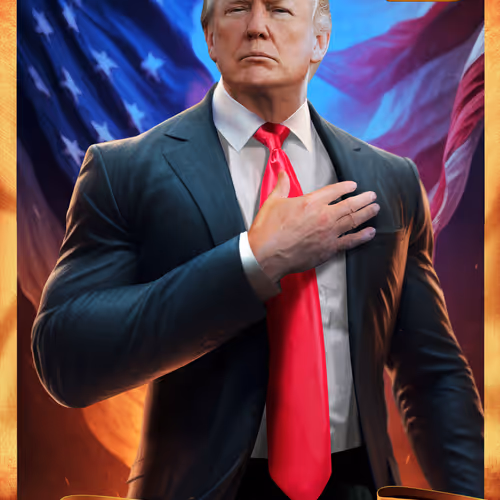 Trump Digital Trading Cards Mugshot Edition