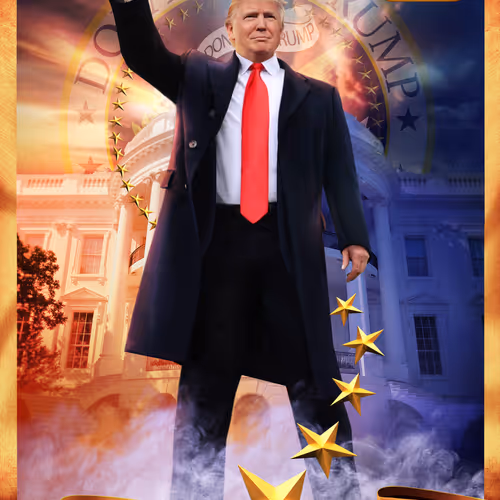 Trump Digital Trading Cards Mugshot Edition
