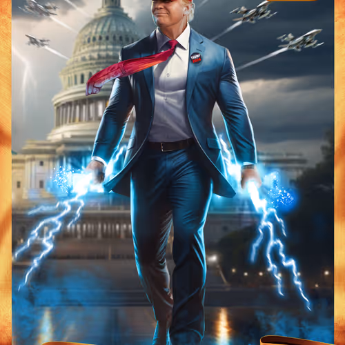 Trump Digital Trading Cards Mugshot Edition