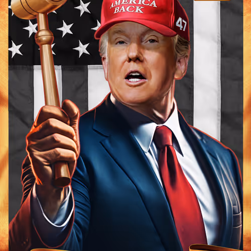 Trump Digital Trading Cards Mugshot Edition
