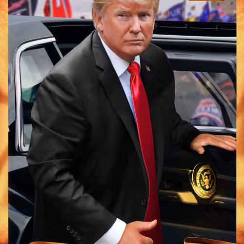Trump Digital Trading Cards Mugshot Edition