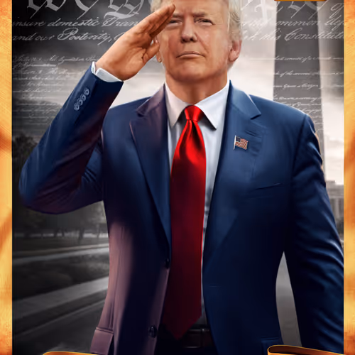 Trump Digital Trading Cards Mugshot Edition
