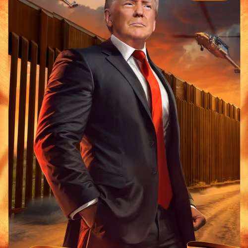 Trump Digital Trading Cards Mugshot Edition
