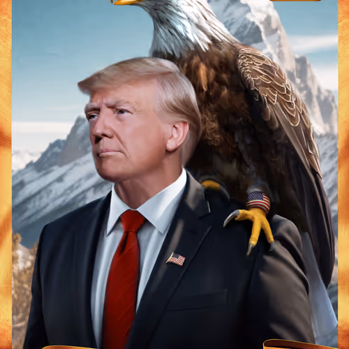 Trump Digital Trading Cards Mugshot Edition