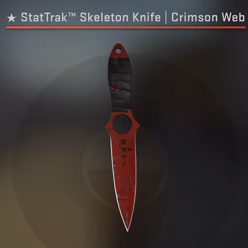 StatTrak™ Skeleton Knife | Crimson Web
