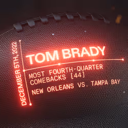 Tom Brady: Most Fourth-Quarter Comebacks #481