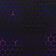 Glowing Blue Hexagon Pattern