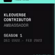 Kleoverse Ambassadors, Season 1