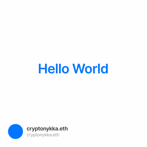 Hello World 1