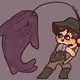 man fishing