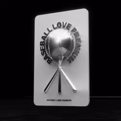 BASEBALL LOVE PREMIUM-SILVER #1329