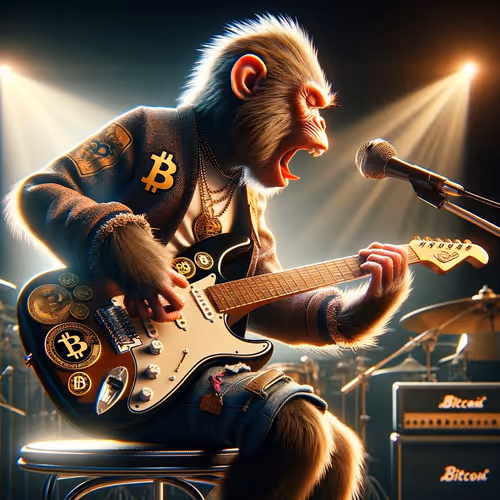 ELEKTRiC GUiTAR PLAYER BTC MONKEY