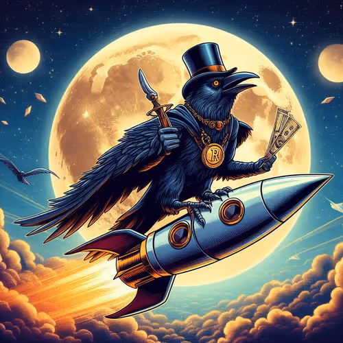 Raven With Rapier Celebratory Collectible