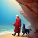 Old man with the dog