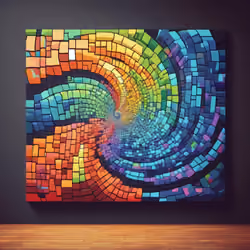Pixel Spiral Canvas 2 #2