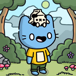 Blue Cat and Chugs #2259